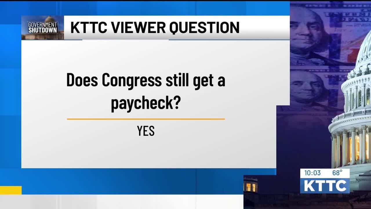 Viewer question: Does Congress get paid during a government shutdown?