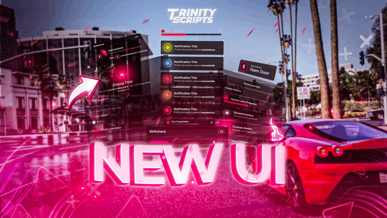 Advanced FiveM UI Library | Trinity Scripts