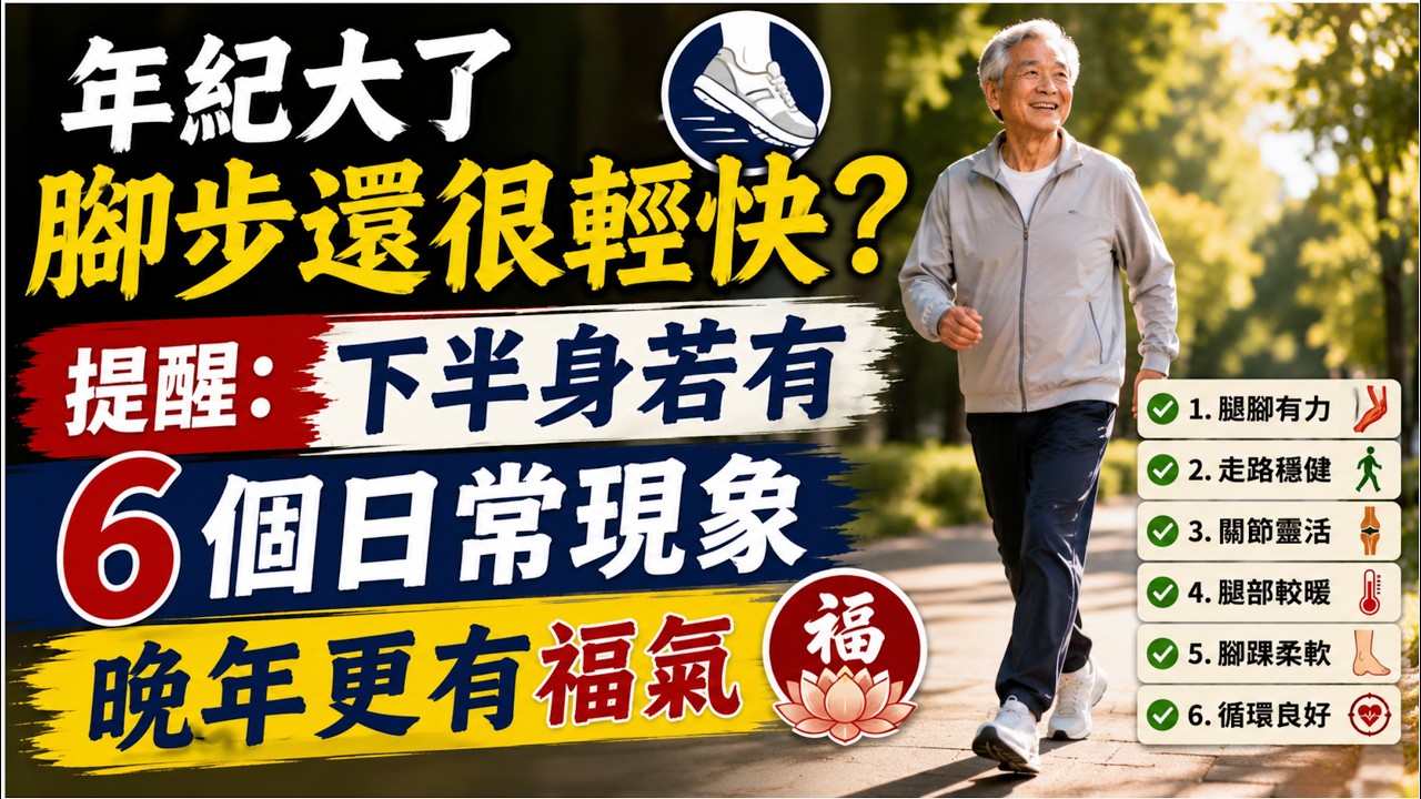 醫生發現：長壽的老人，無論男女，下半身常有6大特徵！若你占3個以上，活過90不是問題！【中老年心語】#養老 #幸福#人生 #晚年幸福 #深夜#讀書 #養生 #佛 #為人處世#哲理
