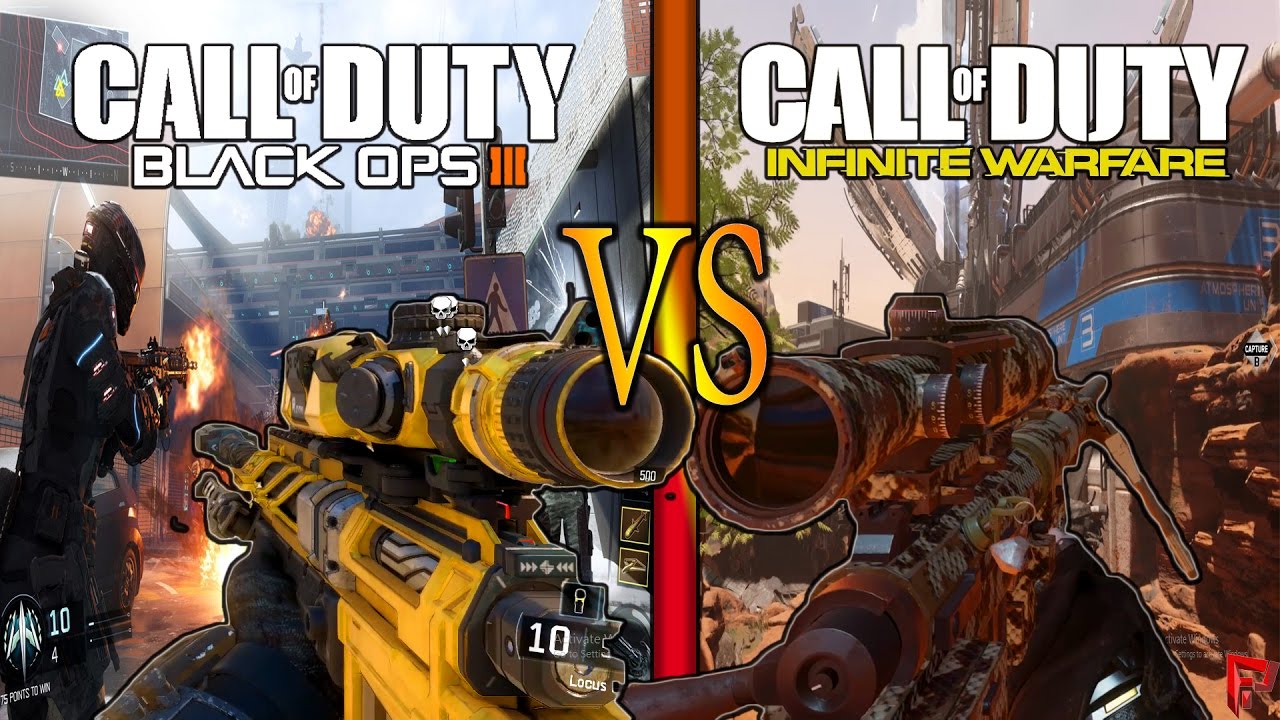 WHAT CALL OF DUTY DID IT BETTER! BLACK OPS 3 VS INFINITE WARFARE! BEST SNIPING IN THE GAME!!!!