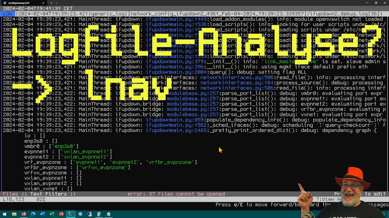 Logfile-Analyse gef&auml;llig? lnav!