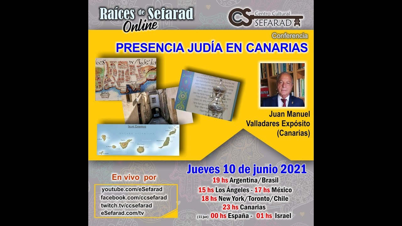 PRESENCIA JUDÍA EN CANARIAS con J.M.Valladares