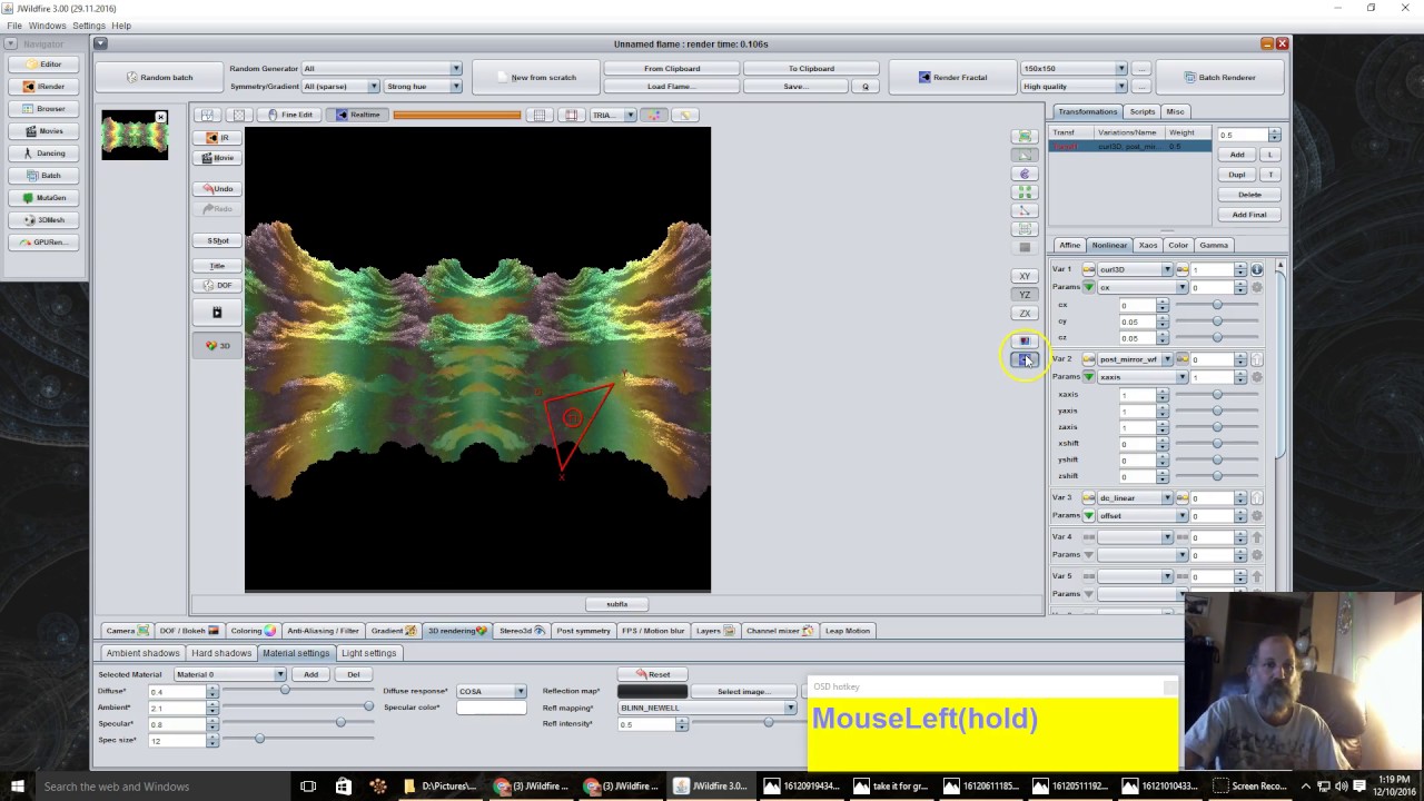 JWildfire 3.0 Tutorial --- Solid Curl3D Technique