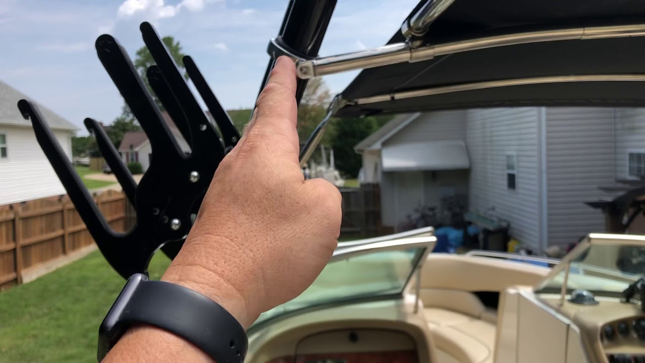 Krypt Bimini for wakeboard tower