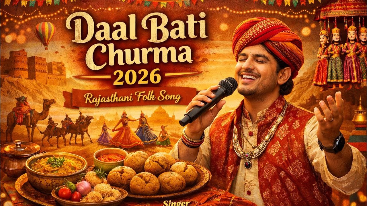 Rajasthani Folk Song 2026 |Daal Bati Churma | Moksh Rajpurohit |  Marwadi Song | Rajasthan Culture