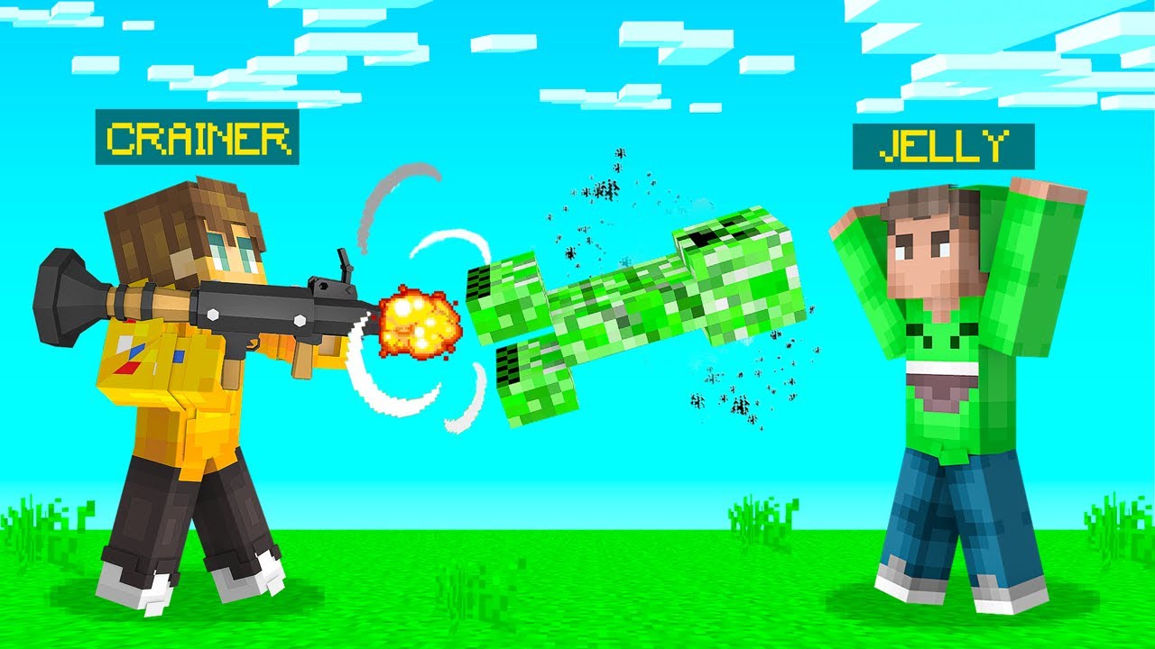 Using MOB WEAPONS on My Friends in Minecraft!