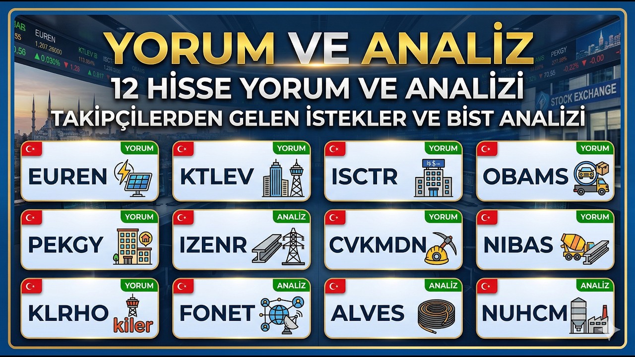 EUREN  KTLEV  ISCTR  OBAMS  PEKGY IZENR  CVKMDN  NIBAS KLRHO  FONET ALVES  NUHCM Yorum ve Analiz