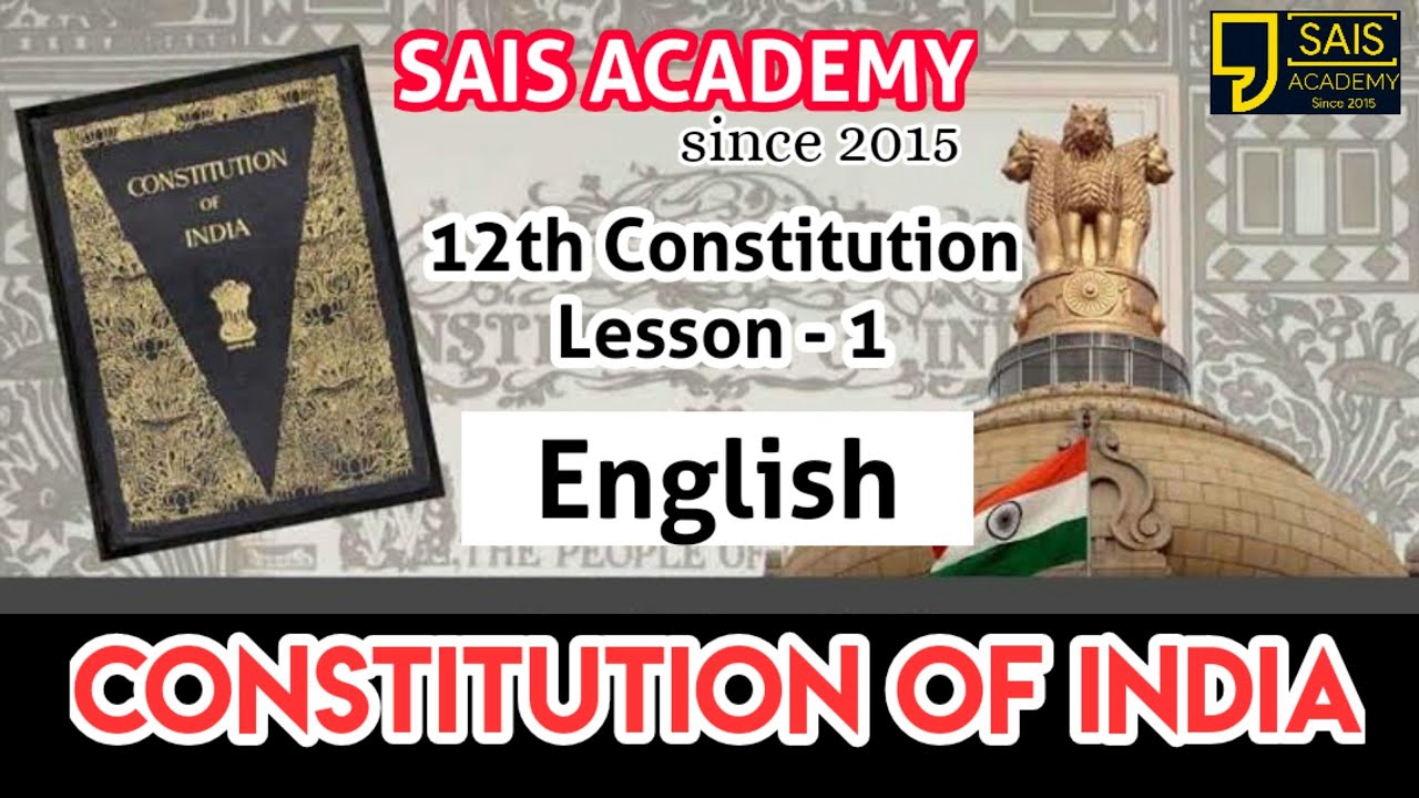 12th polity - Constitution of India