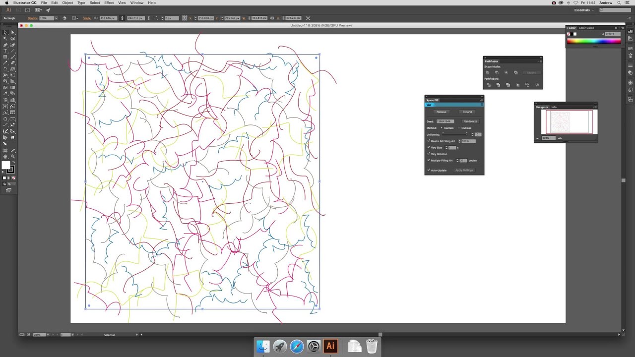 ColliderScribe plugin and scribble and sketch in Illustrator CC   tutorial