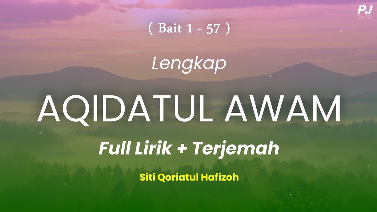 AQIDATUL AWAM - QORI ( COVER ) || Lengkap Lirik Dan Terjemah