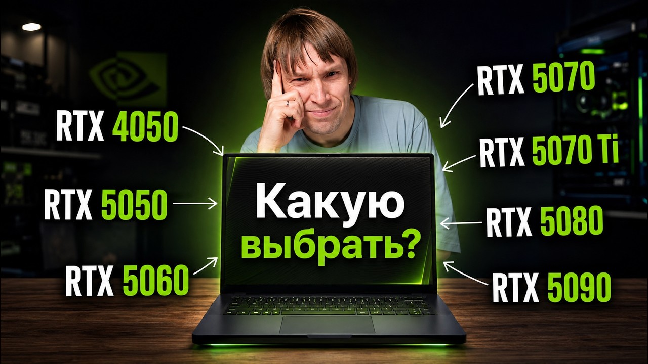 Все видеокарты для ноутбуков за 10 минут