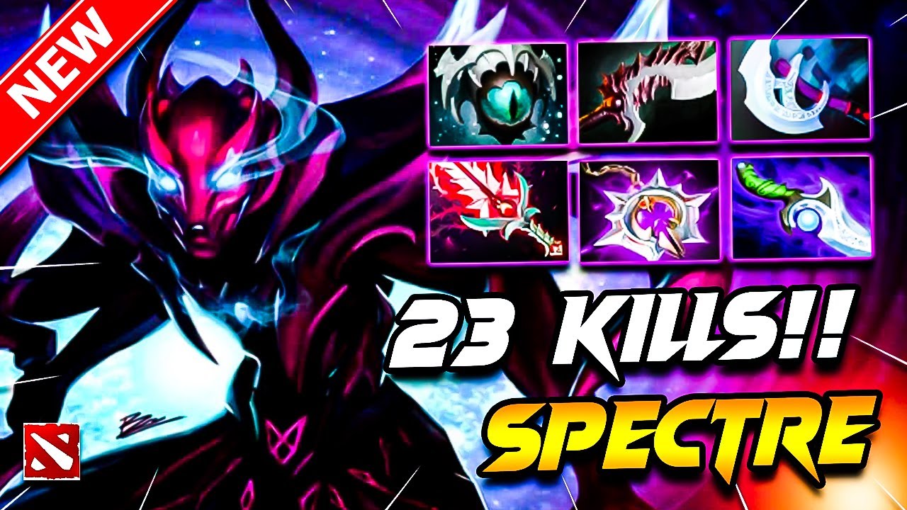 23 Kills SPECTRE DOTA 2 Gameplay | Dota 2 SPECTRE Gameplay | Spectre Carry Build Pro Gameplay 7.40