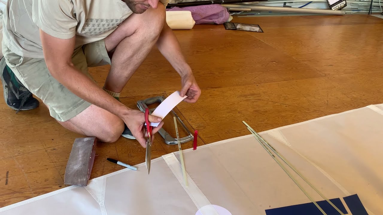 Installing Tapered Battens into a Sail