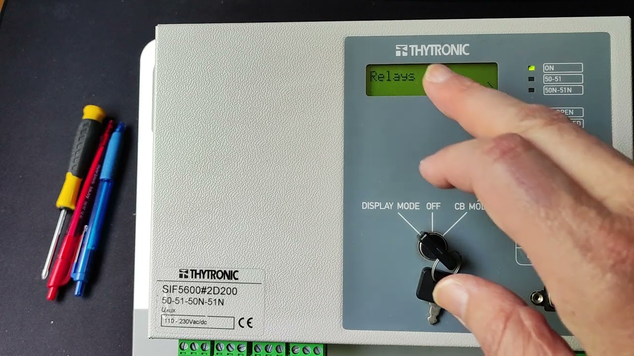 Rele' Thytronic - Modificare i parametri da tastiera