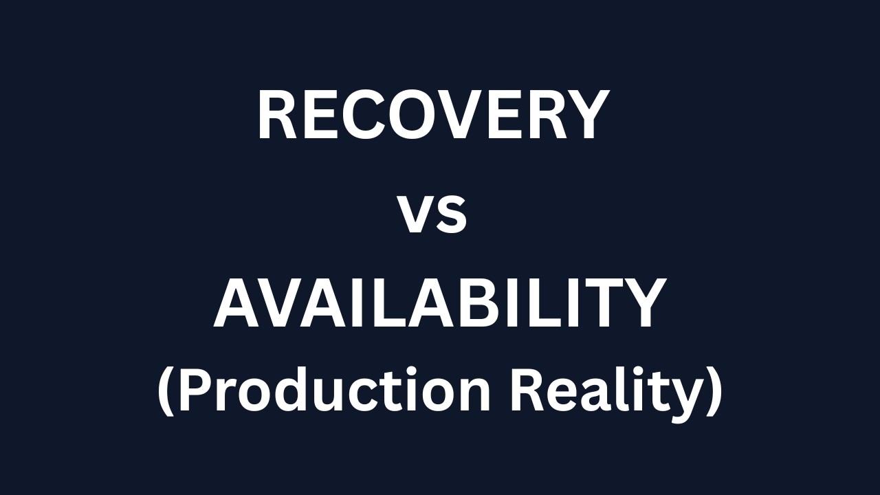 Recovery Speed vs High Availability in AWS & Azure | Production Architecture Thinking
