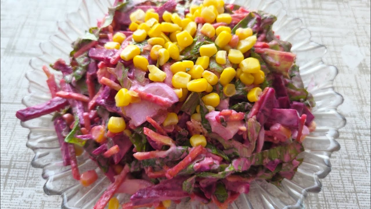 Очень вкусный и простой салат из свеклы. #ОсобыйСалат #ПростойСалат