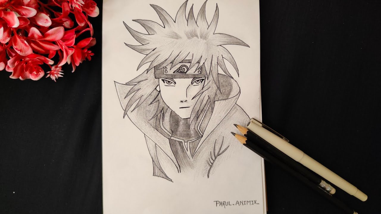 I Got challenge to Drawing MINATO NAMIKAZE (The Fourth Hokage) | Naruto Shippuden Pencil Sketch