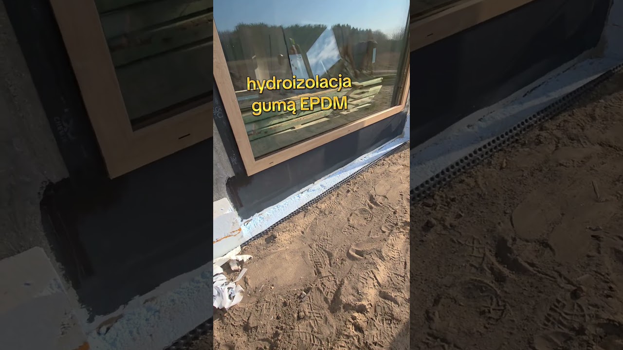 EPDM - IZOLACJA PIONOWA. #szczelnymontaż #hydroizolacja #okna #drzwi