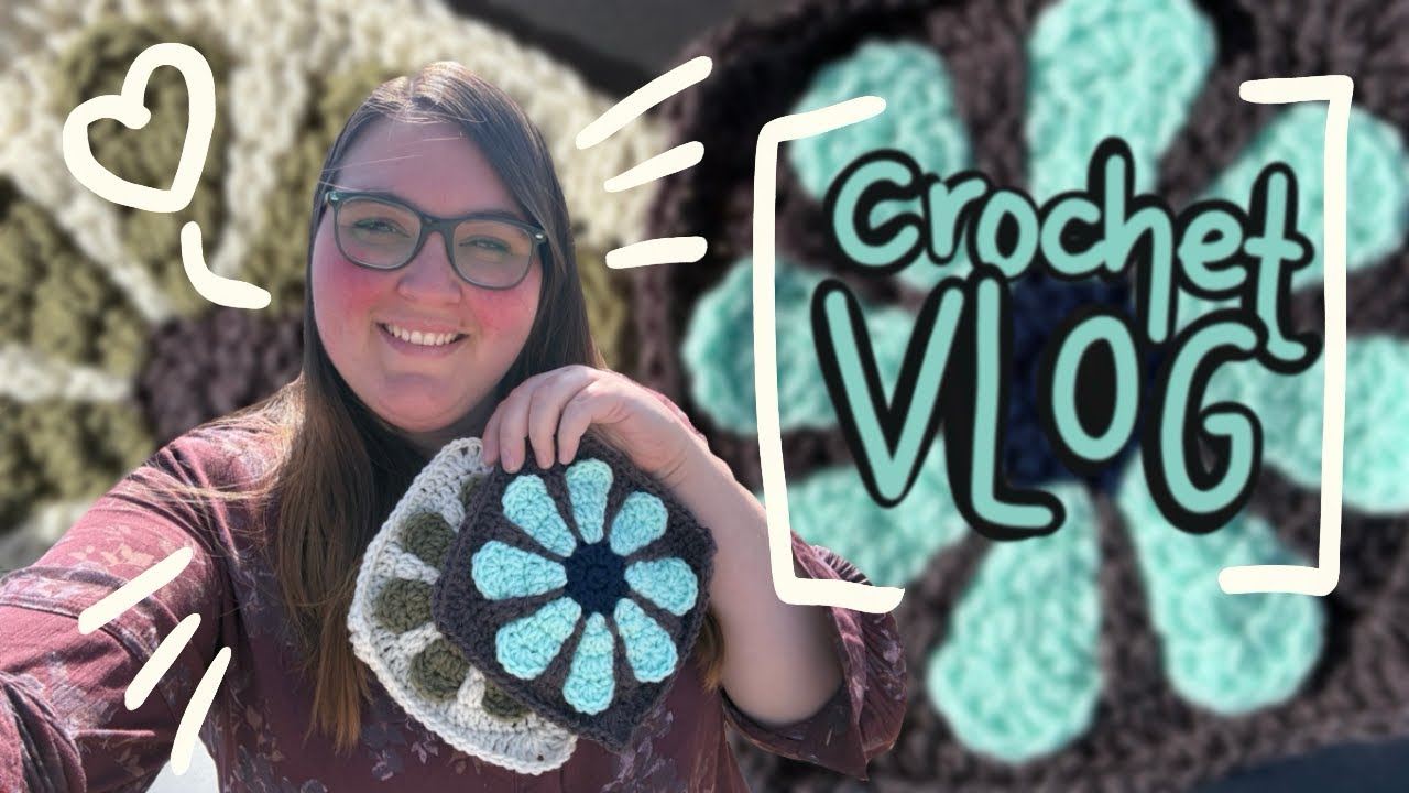 Weekly Crochet Vlog~ New Retro Granny Squares & Hexi Cardigan Progress!