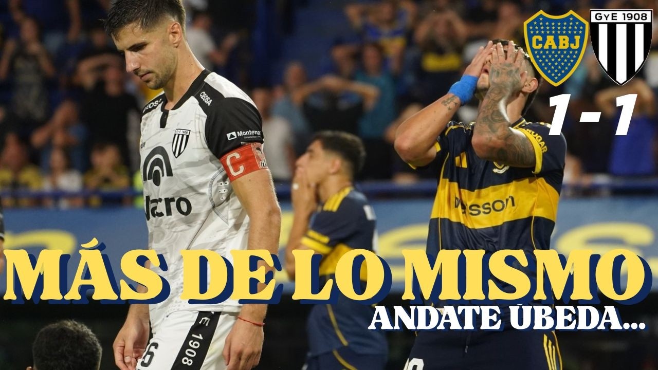Boca 1 Gimnasia de Mendoza 1 DECEPCIONANTE