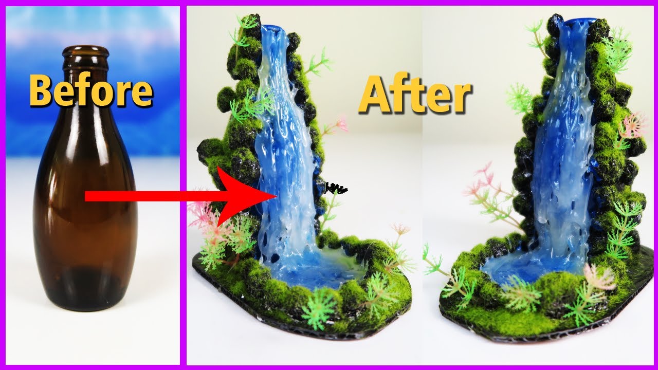 Comment faire une cascade de colle chaude à l'aide d'une bouteille