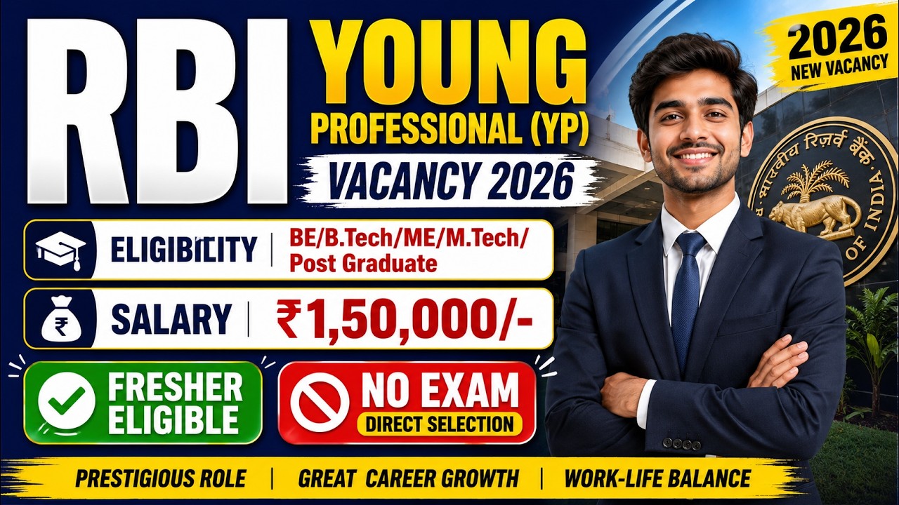 RBI Young Professional Vacancy 2026 | RBI YP Recruitment 2026 | CHAYAN PATH #rbiypvacancy2026