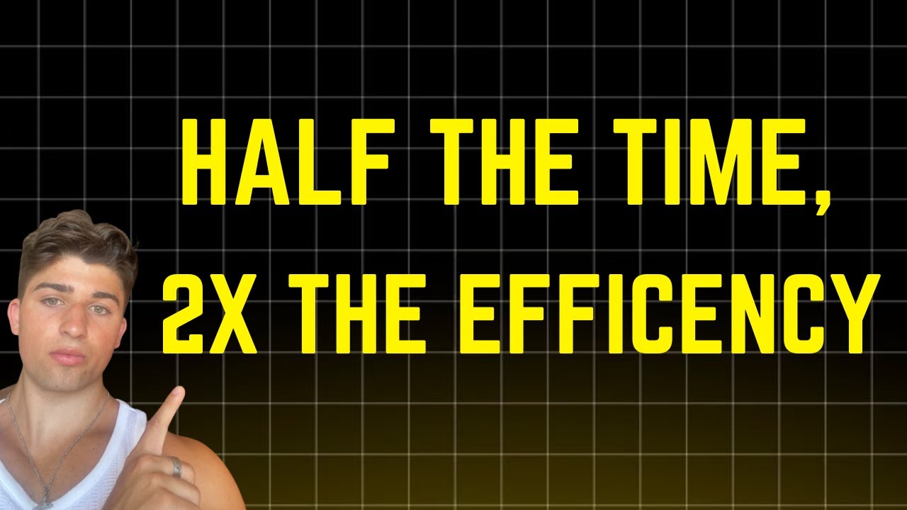 How to half your workout time and 2x efficiency in 9 minutes...