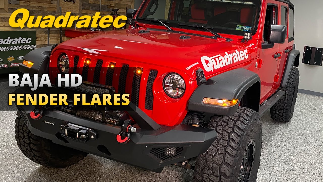 Quadratec Baja HD Fender Flares for Jeep Wrangler JL