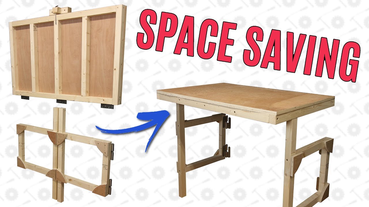 Making a Fold Down Table to Save Workshop Space