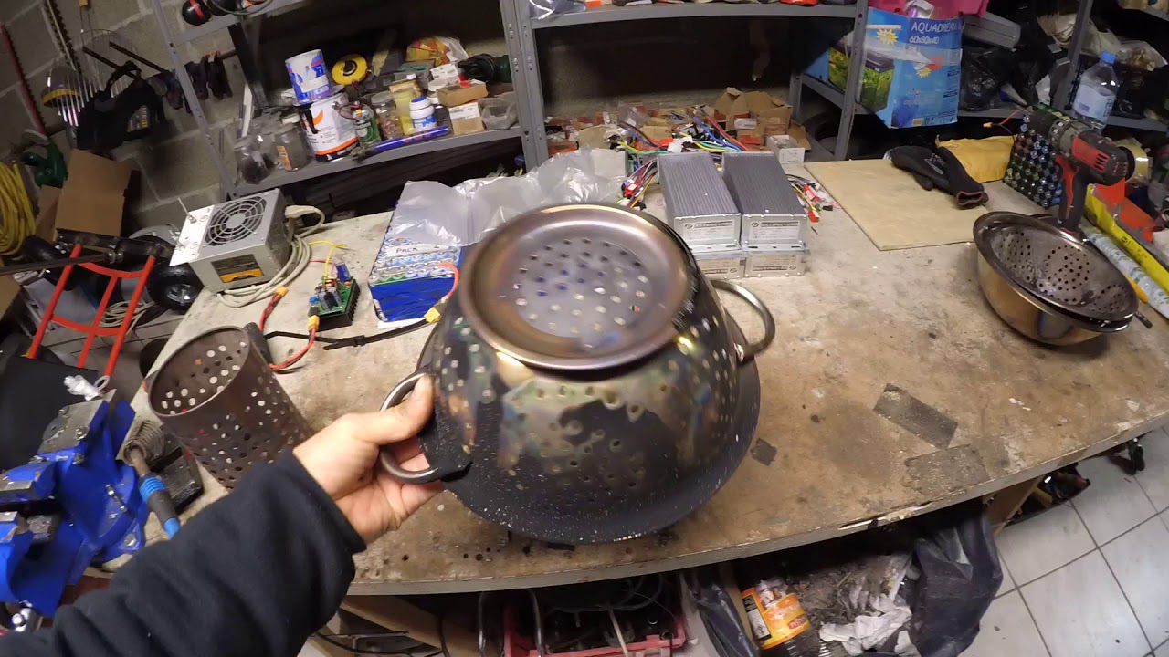 teste du prototype panier a pellet fait maison part 1