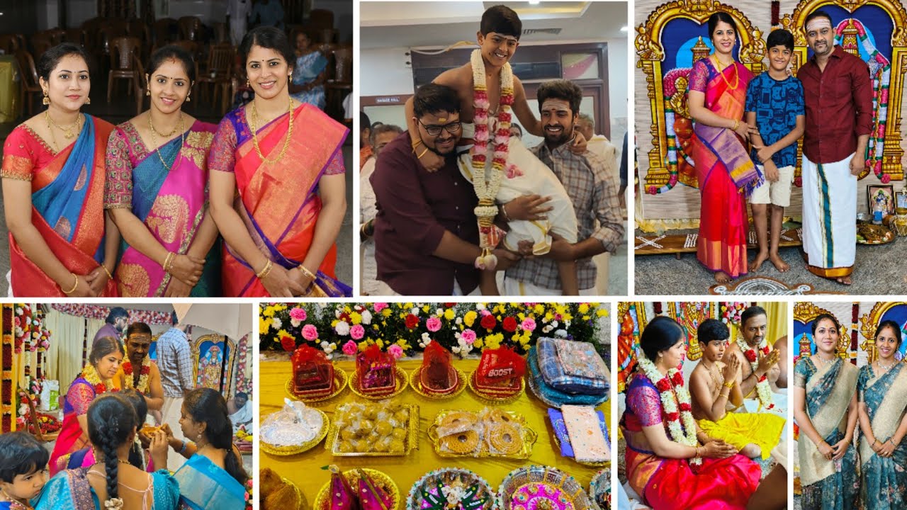 GRAND UPANAYANAM FUNCTION OF NIKHIL ♥️POONAL KALYANAM Vlog || 27 Seer plates || Twins vegkitchen