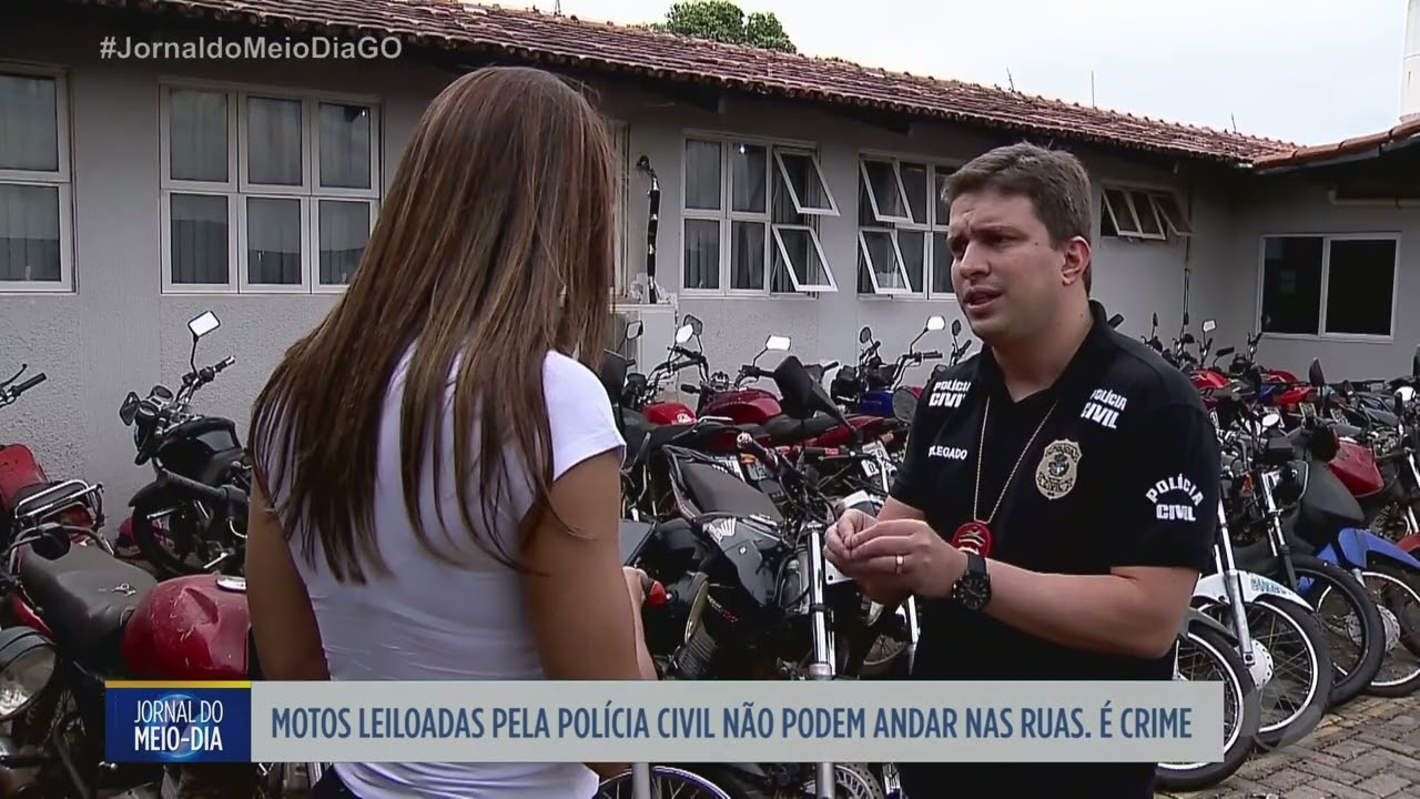 Motos apreendidas pela Polícia Civil que vão a leilão não podem mais circular na ruas, agora é crime