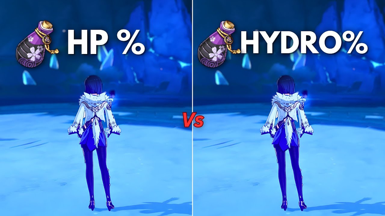 F2P : Yelan HP% vs Hydro% Goblet!! Best Build for Yelan?? [ Genshin Impact ]