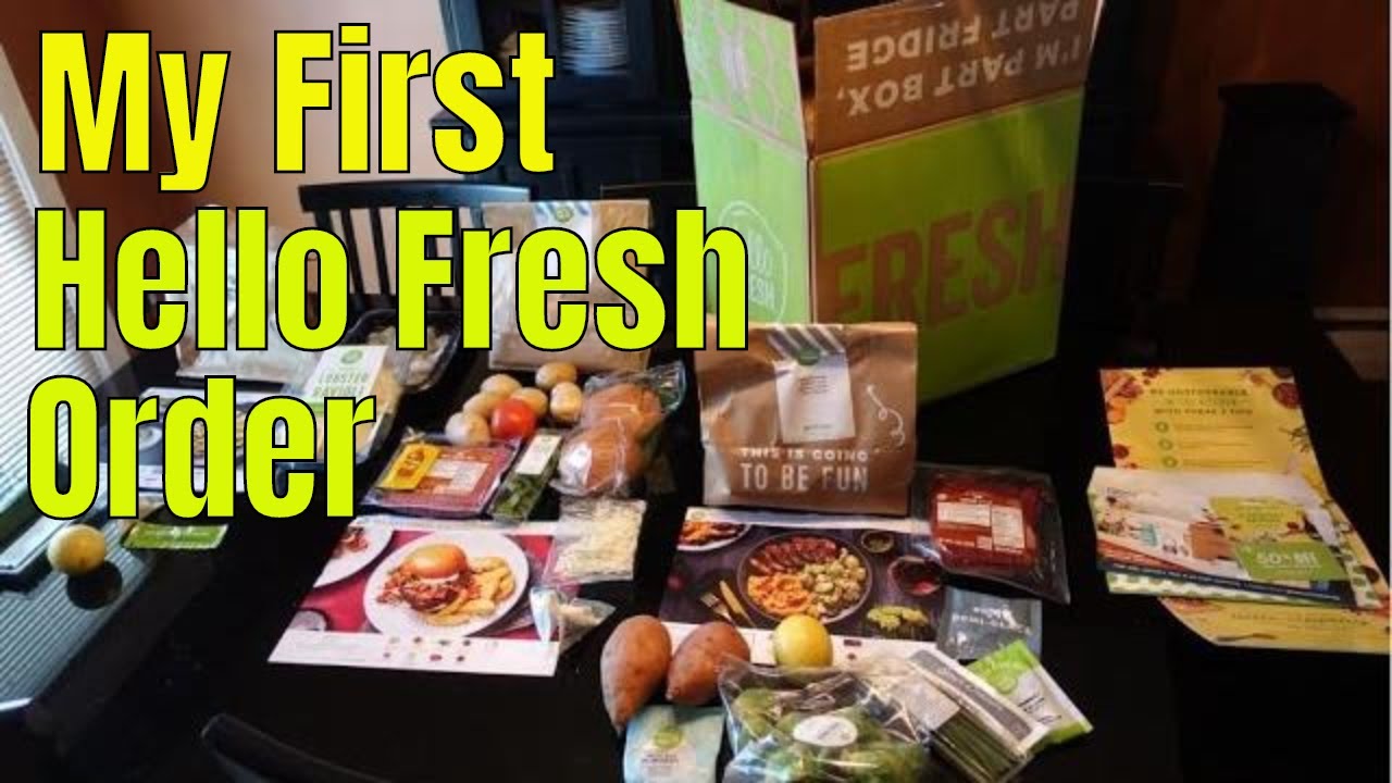HELLO FRESH | Unboxing My First Hello Fresh Order