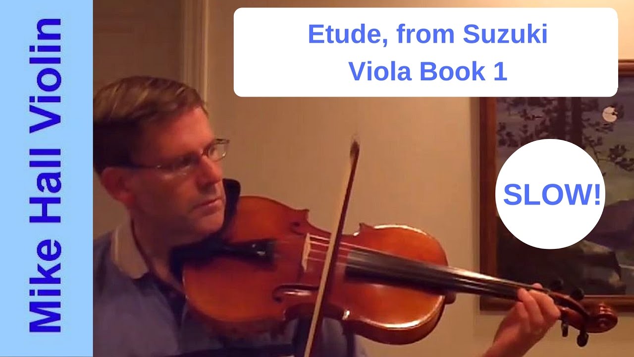 Etude - #14 from Suzuki Viola Book 1, Slow play - along