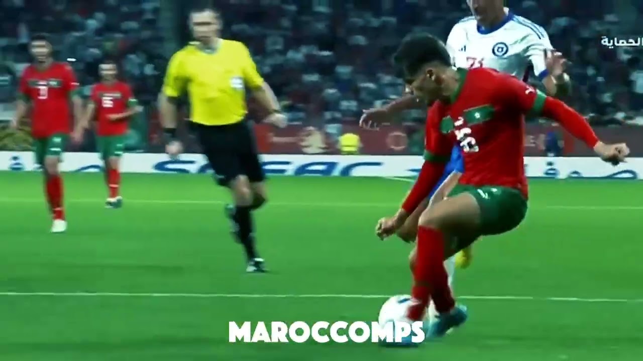Ez Abde D&eacute;but pour le maroc vs Chili