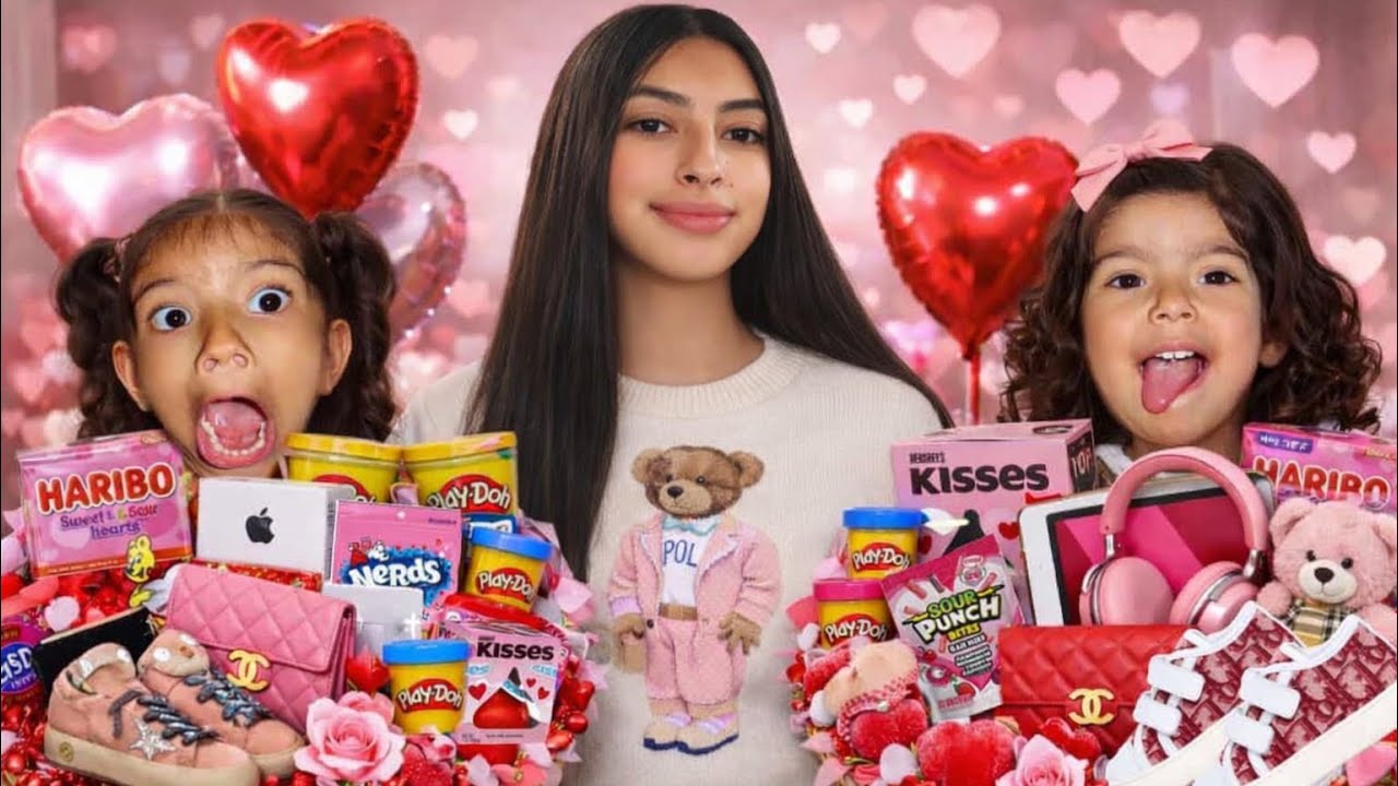 Surprising my nieces with VALENTINES BASKETS!!❤️💌