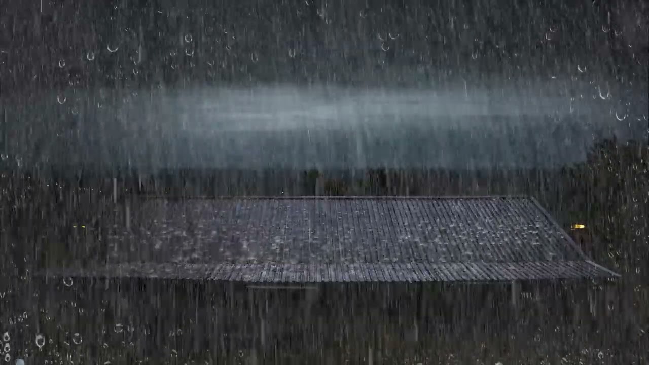 Continuous Night Rain 🌧️🌑 | Dark Screen Sleep Aid