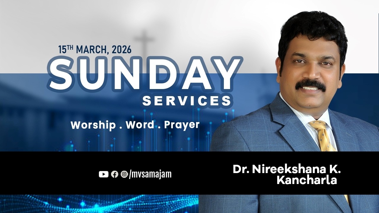 Sunday Service 2026 Live | 15-03-2026 | Maranatha Visvasa Samajam, Hyderabad