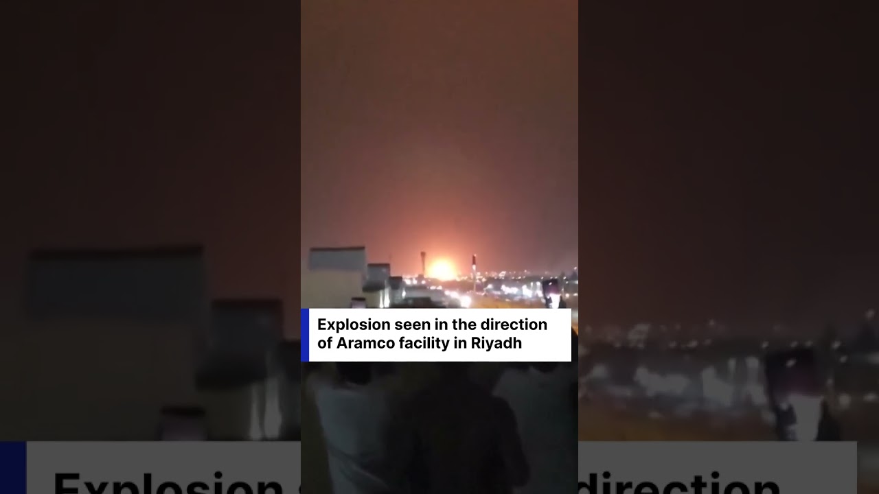 WATCH: Massive Fireball Near Riyadh as Iranian Missiles Target Saudi Oil Giant | DWS News | AH1C