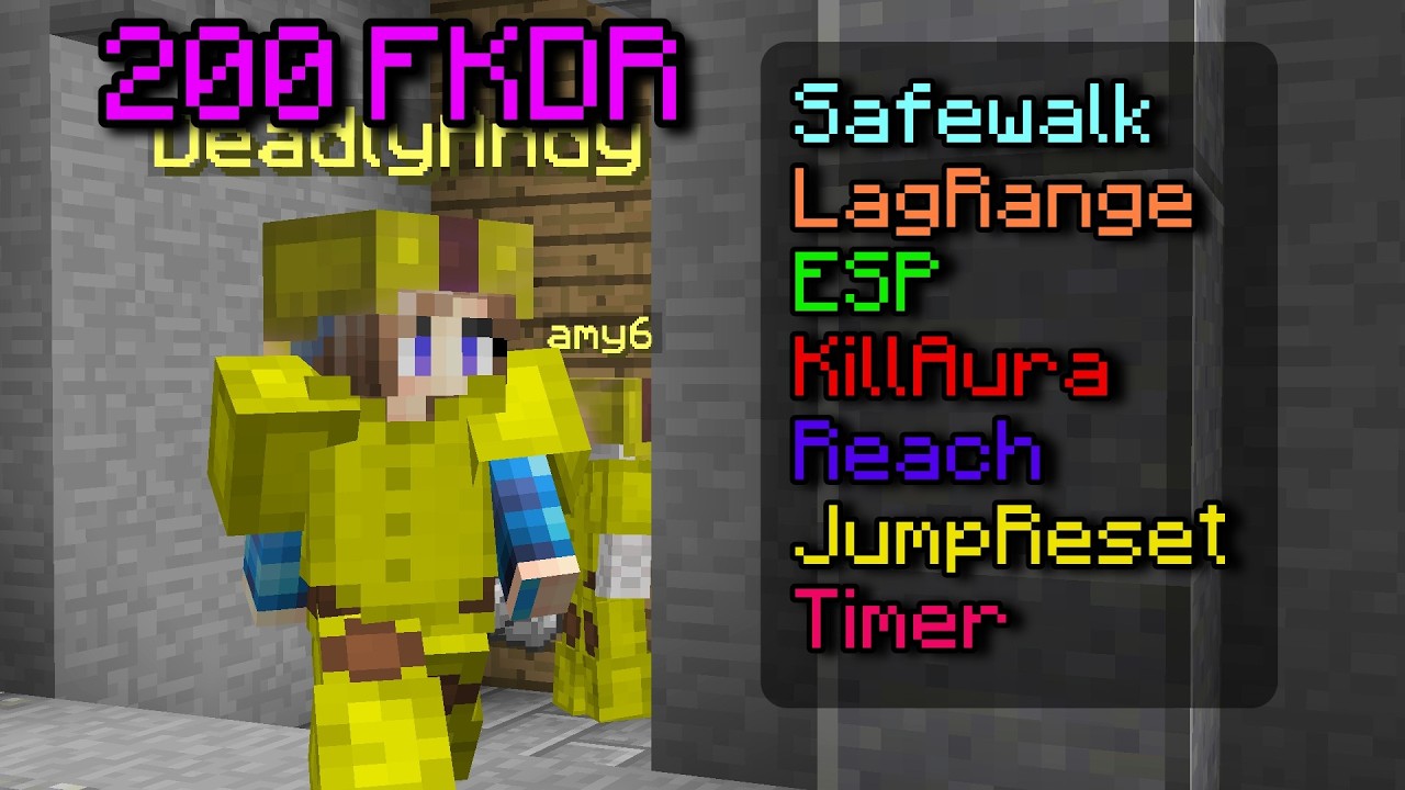 Fighting a 200 FKDR HACKER in Bedwars... | Hypixel Bedwars