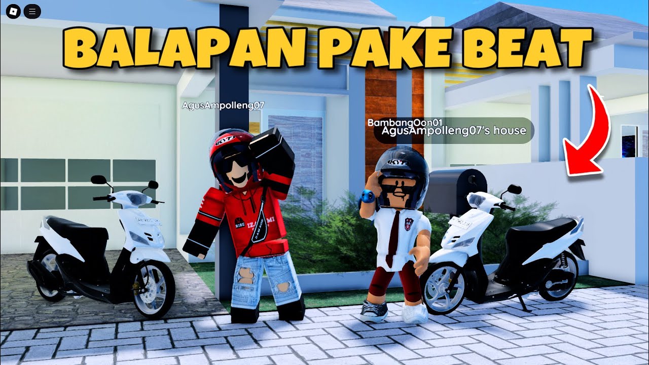 BAMBANG NGABUBURIT JADI KURIR PAKAI MOTOR BEAT DI ROBLOX INDONESIA
