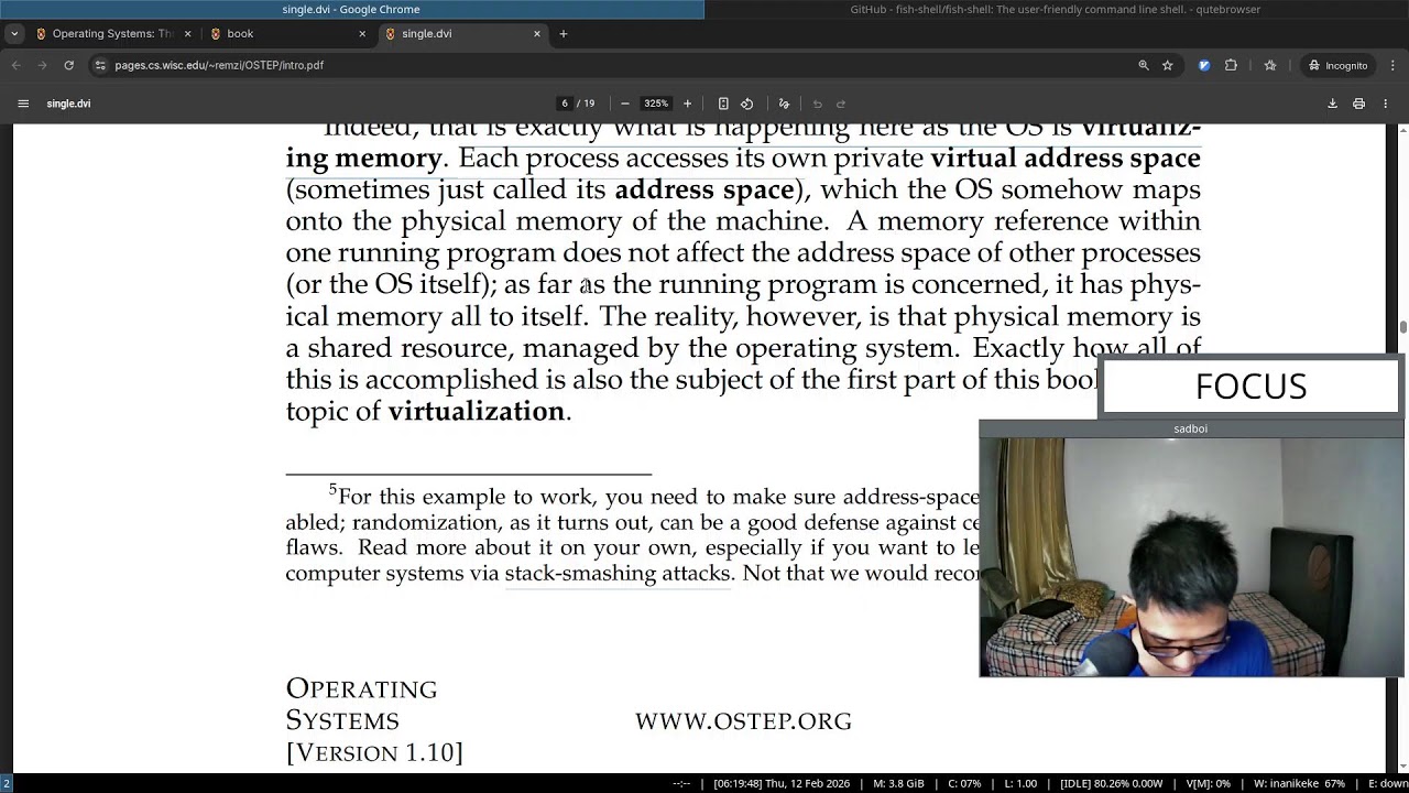 Live study: read along book 