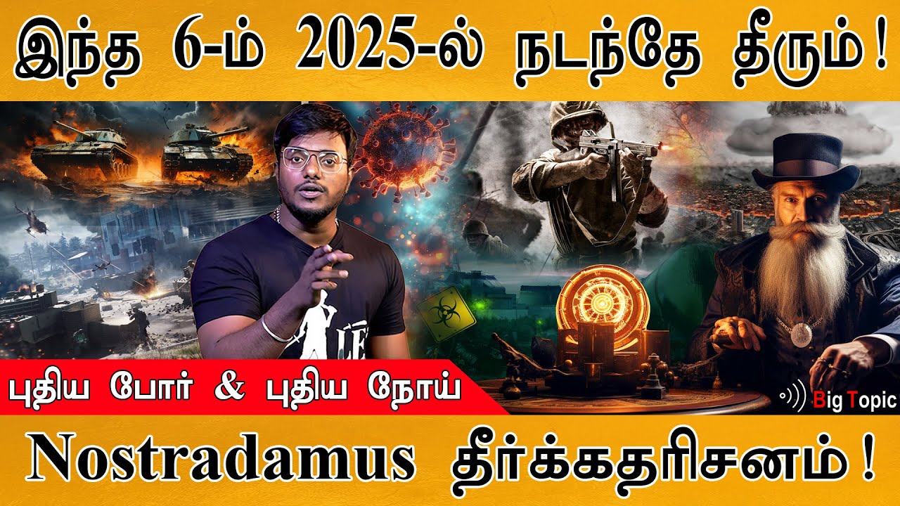 🔴2025-ல் இதெல்லாம் நடந்தே தீரும்! | New War & New Disease | Nostradamus prophecy |  2025 Predictions
