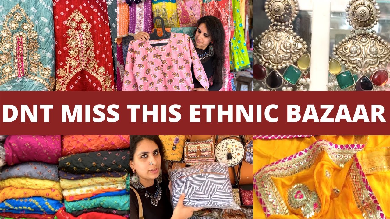 This Market is a Hub of Ethnic Indian Wear & Silver Jewellery | kurtis, bohobags, sarees, dupattas