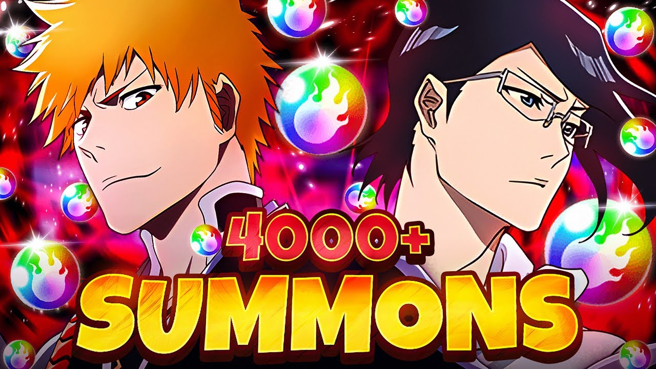 4,000 ORBS DEEP! THOUSAND-YEAR BLOOD WAR ANIME SUMMONS! Bleach: Brave Souls!