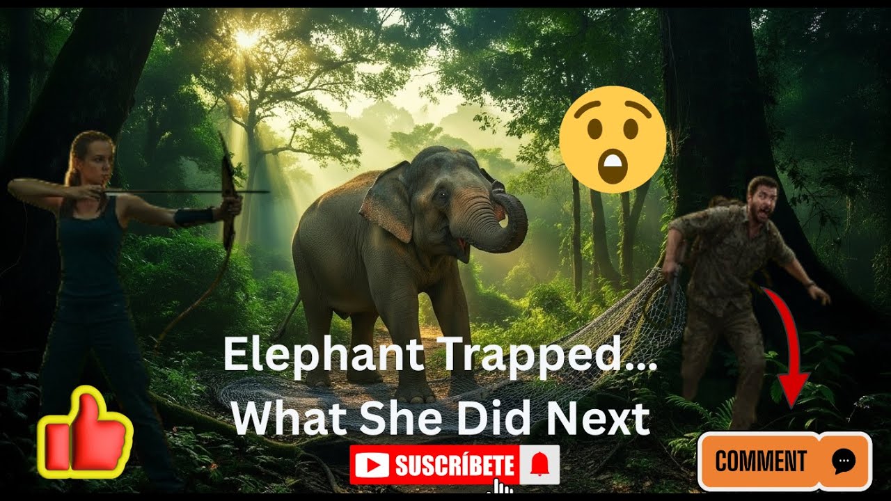 A Pregnant Elephant Trapped… What She Did Next 💔🐘