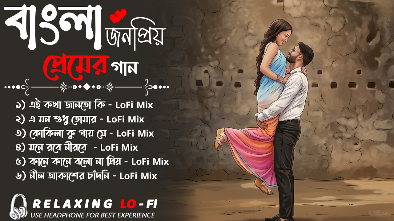 Bangla Lofi 2026 💜 Romantic Bengali Songs Nonstop | Slowed + Reverb | Study & Sleep Lofi Mix