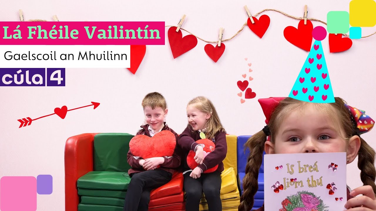 Lá Fhéile Vailintín | Ceisteanna le Gaeilscoil an Mhuilinn 💌🥰💘