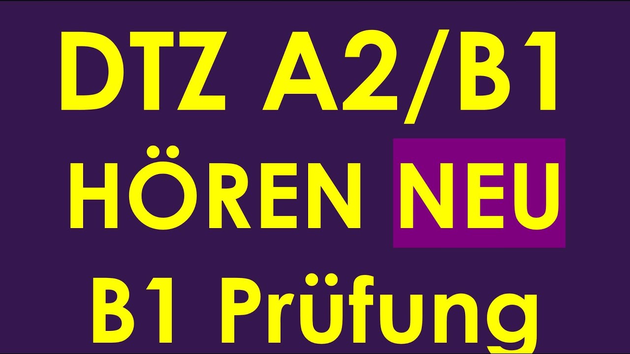 DTZ B1 Hören, Prüfung B1 Neu #dtz #dtzb1 #dtzhören #dtzb1 #gastdtz #gastb1 #b1hören #hörenb1